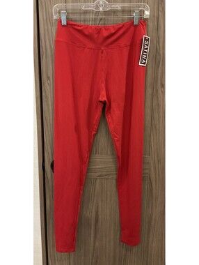NWT Satina Women’s Plus Size Pull On Leggings Red